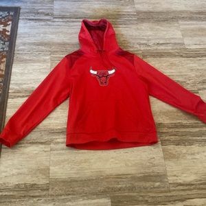 Majestic red Chicago bulls hoodie